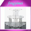 3-tier heart shape clear acrylic capcake display stand