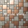 metal  mixed glass mosaic tiles