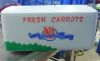 fresh carrot is on hot...