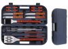 19pcs bbq sets with case