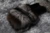 Luxurious silver fox fur + rabbit fur women's coat