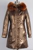 NEW!Ladies nick coats with fox fur collar and rabbit fur lining