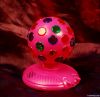 Pink Rotating Flashing Disco Ball With Speakers