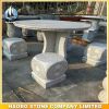 Outdoor Gray Granite Table and Benches for Garden Decoration