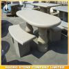 Outdoor Gray Granite Table and Benches for Garden Decoration