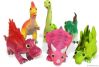 Green nontoxic soft rubber lovely cartoon dinosaur toy suit