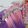 New Stitching Glitter Sequin Bows with Dots Rainbow Color Hairpin Large Bow Clip DIY Hair Accessories812