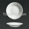 Soup plate, ceramic soup plate, white deep plate,