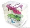 transparent pp plastic clear shoe box