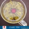 beautiful artistic blooming tea