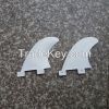 plastic surfboard white color logo fin GL