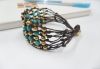 Net Turquoise Brass Hi...