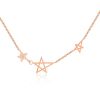 Rose gold-tone stainless steel pendant necklaces for women jewelry