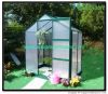 DIY Hobby Garden Greenhouses kit in Aluminum frame, galvanized base an