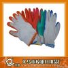 knitted cotton working glove latex coated