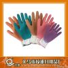 knitted cotton working glove latex coated