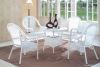 rattan chair and table