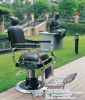 traditional stainless steel vintage barber chair