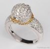 18k platinum diamond ring