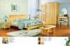 Pine furniture bedroom set bed wardrobe solid wood OEM