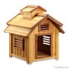 Wood dog house