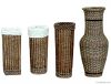 Wicker Flower Vases