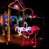 100% handmade led 3D sculpture flamingo zoo park decoration