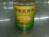 Canned bamboo shoots sliced in water