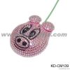 rhinestone beaded anim...