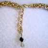 Black Beauty Solid Brass Byzantine Chainmaille Weave Necklace