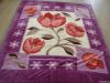 100% Polyester Printed Flower Blanket