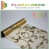 Bronzed & Printed  organza  Roll