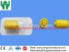 medical disposable heparin cap /in stopper yellow , transparent