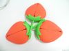 Strawberry shape promotion gift silicone key bag
