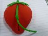 Strawberry shape promotion gift silicone key bag