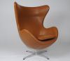 Aniline Leather Egg Chair