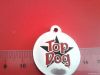 Dog tag with Canada flag logo, dog tag, dog ID, pet ID, army dog tag