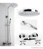 Antique Brass Rainfall Shower Faucet Set