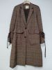 women's checked coat