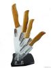 Ceramic knife set, made of Zirconium Oxide, bamboo handle