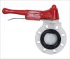 Hand wheel type butterfly valve