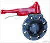 Hand wheel type butterfly valve