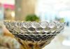 Home decoration resin craft fruit plate crystal glass and poyl