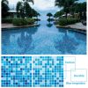 High Quality Hot Sale Blue Color Swimming Pool Glass Mosaic Tiles