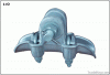 Aluminum suspension clamp