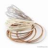 Bangles with Plating, Made of Metal, Customized Designs are Accepted