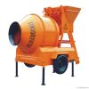 JZC350 portable electric drum concrete mixer with pump