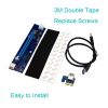 pcie riser 1x to 16x pci express riser card 60cm 3.0 USB riser pci-e converter for bitcoin mining