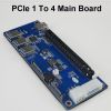 IT-GO PCI-E x1 x16 Expansion kit PCIe x1 1 to 4 External PCI Express 16X slots Riser Card PCIe Port Multiplier Card