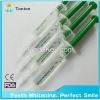 Oral care  teeth whitening gel  with beautiful green syringe 